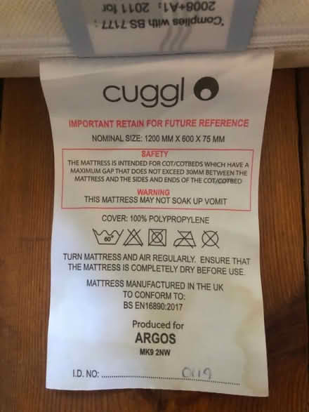 Photo of free Small mattress (Honor Oak/ Forest Hill SE23) #3