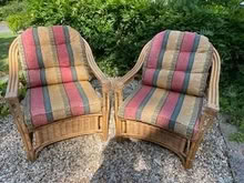 Photo of free 2 Cane Armchairs (Sevenoaks Weald TN14) #1