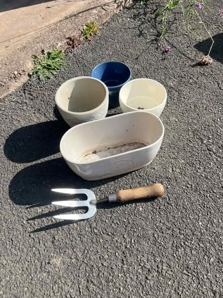Photo of free Ceramic plant containers (Barnard's Green WR14) #1