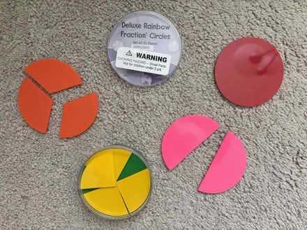 Photo of free Plastic fraction circles (Sunnyvale near Fremont H.S.) #1