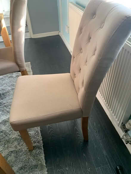 Photo of free Table and 4 high back chairs (B34) #2