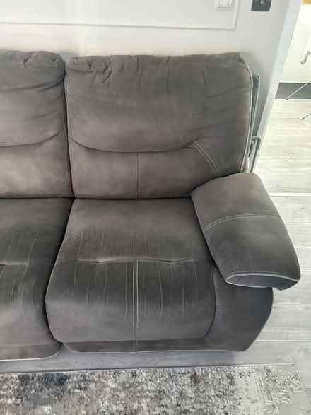 Photo of free Scs suede two seater sofa (Swanwick DE55) #2
