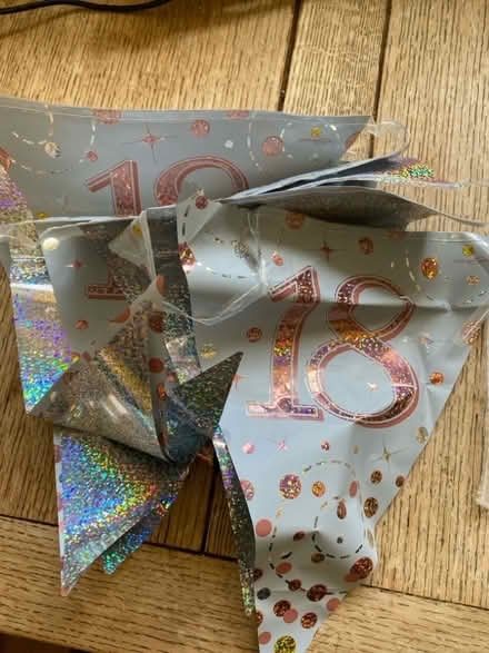Photo of free 18th birthday bunting (Dean Court OX2) #2