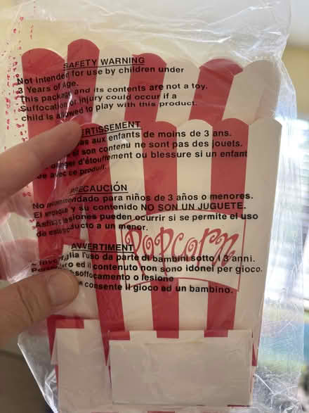 Photo of free 3 cute popcorn cartons (Sunnyvale near Fremont H.S.) #2