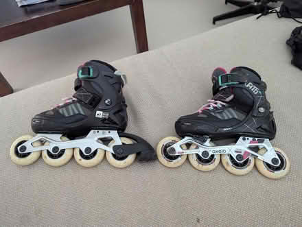 Photo of free Adjustable (size 32 - 35) inline children's skates (Petersfield Ward CB1) #1