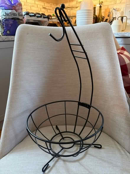 Photo of free Metal fruit bowl with banana rack (Santana row) #1
