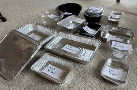 Photo of free Aluminum + plastic food containers (Sunnyvale near Fremont H.S.) #2