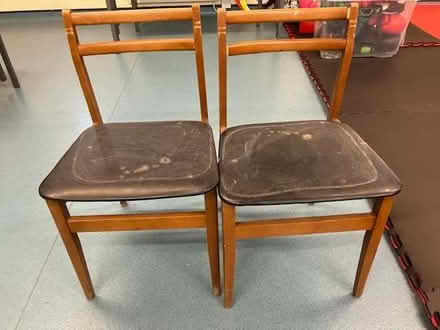 Photo of free 2 wooden chairs (Cheadle Hulme SK8) #1