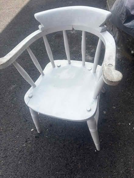 Photo of free Wooden Chair Painted White (Saint Cross SO23) #1