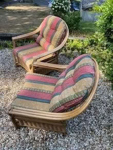 Photo of free 2 Cane Armchairs (Sevenoaks Weald TN14) #2