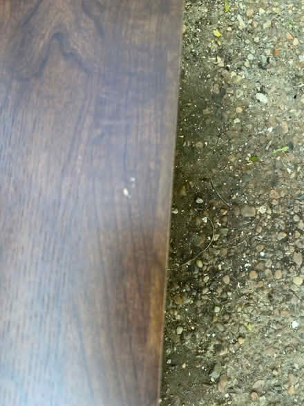 Photo of free Dark wood corner tv unit (Castle Point) #4