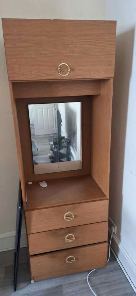 Photo of free Double bed and tall dresser (Tyldesley M29 8) #2
