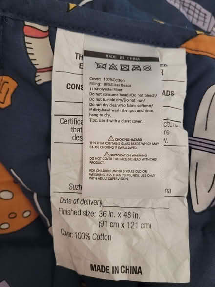 Photo of free Weighted blanket for children (Sale M33) #2