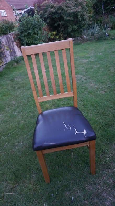 Photo of free 4 Oak dining chairs (Havant PO9) #1