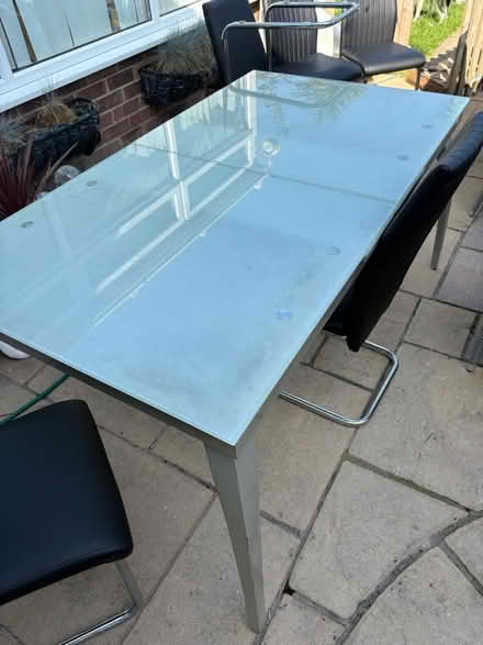 Photo of free Glass table and 6 chairs (Havant PO9) #1
