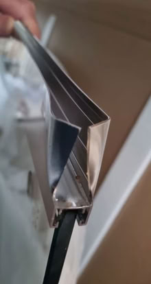 Photo of free Glass shower panel with support bar (Foxton) #4