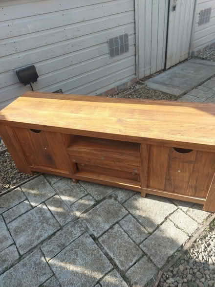 Photo of free Wooden tv stand (Seghill) #1