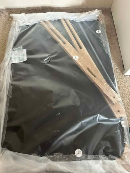 Photo of free Black Faux Leather Single Headboard (Surbiton KT5) #3