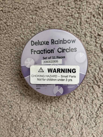 Photo of free Plastic fraction circles (Sunnyvale near Fremont H.S.) #2