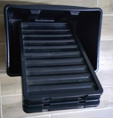 Photo of free 4 small storage boxes and crate (Sydenham, SE26) #1