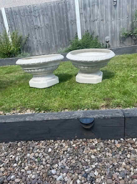 Photo of free Plastic plant urns (Wigston Leicester) #1