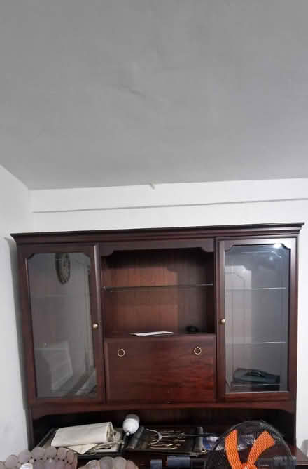 Photo of free Tall wood cabinet (Ng7 5) #1