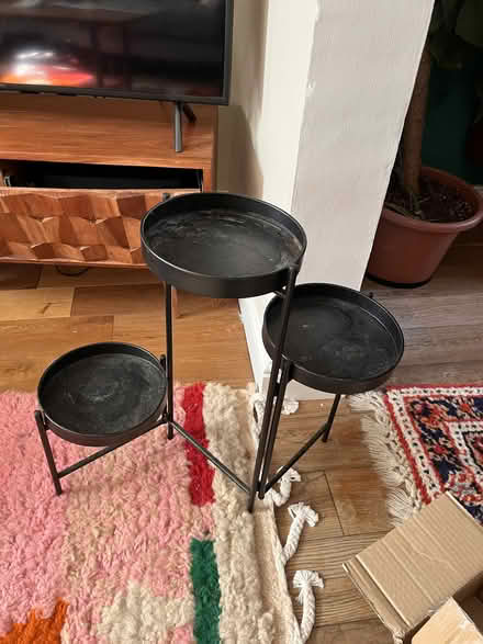 Photo of free 3x plant metal stand - black (North City NR3) #1
