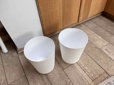 Photo of free 2x white plastic waste bins (North City NR3) #1