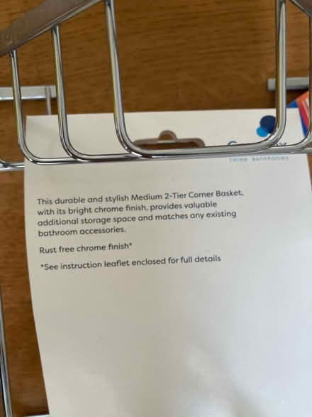 Photo of free Medium two tier corner basket for shower (Abbeyhill EH8) #3