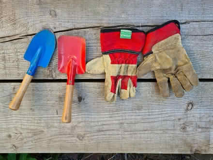 Photo of free Children's gardening gloves and tools (Great Ashby SG1) #1