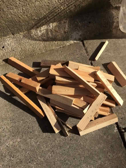 Photo of free 45% wood+Plastic brackets ideal for shelf supports -drawer (Heald Green SK8) #1