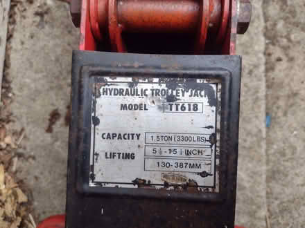 Photo of free Hydraulic trolley jack (Phippsville) #3