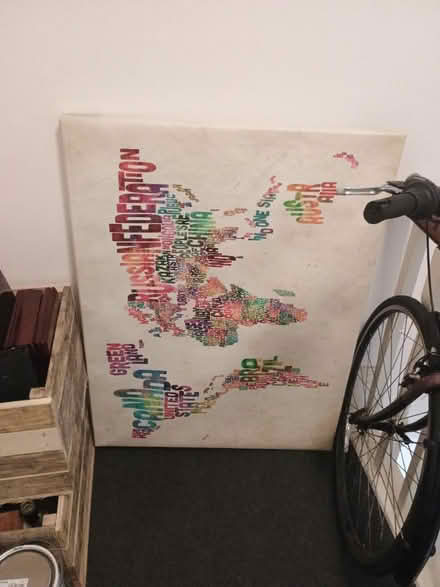 Photo of free Canvas world map (Kings Norton B30) #1