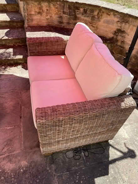 Photo of free Pair of rattan sofas (Charfield GL12) #4