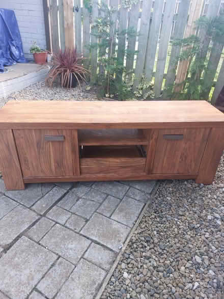 Photo of free Wooden tv stand (Seghill) #2