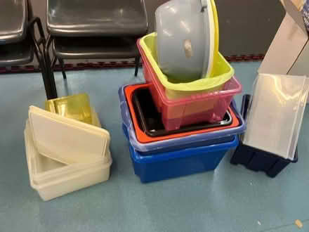 Photo of free About a dozen plastic containers various sizes & shapes (Cheadle Hulme SK8) #2