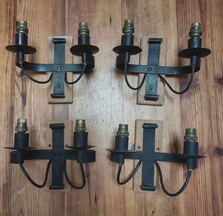 Photo of free Wrought iron wall lights fittings (Riverdene RG21) #2