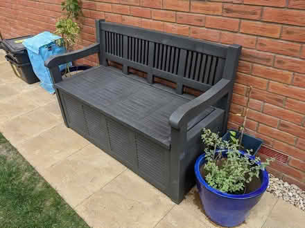 Photo of free Plastic Storage Bench (SN26 7DD Broad Blusdon) #2