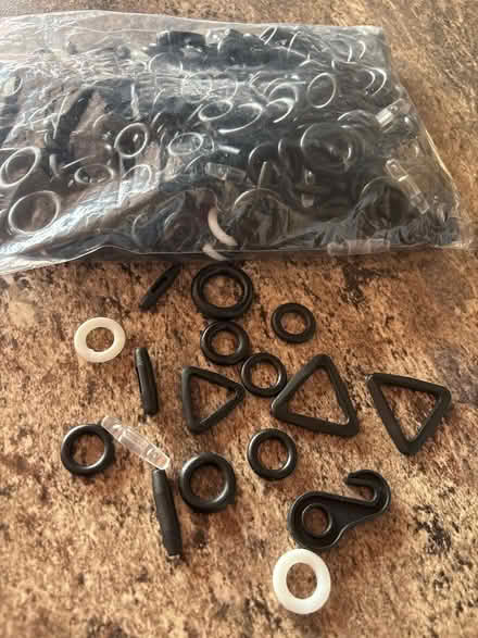 Photo of free Bag of toggles, loops and triangles (Bacton IP14) #2