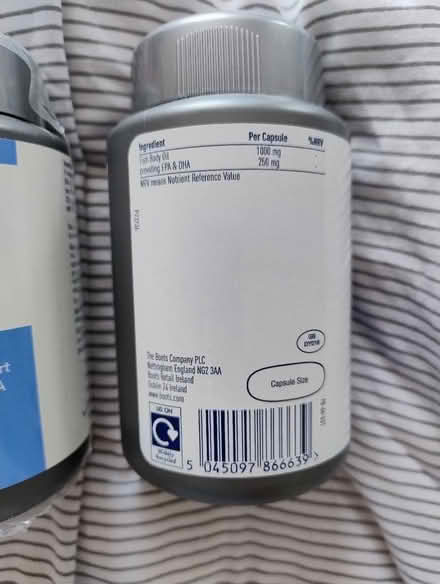 Photo of free Boots Omega 3 Fish Oil 1000 mg 180 Capsules, two bottles (Queenstown Road SW8) #3