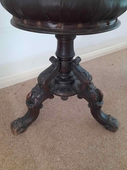 Photo of free Antique carved wood piano stool (Chalfont St. Peter SL9) #1