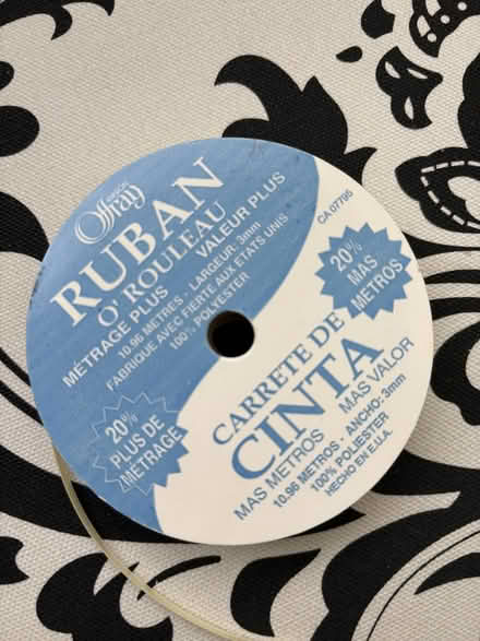 Photo of free Very thin pale yellow ribbon (Sunnyvale near Fremont H.S.) #1