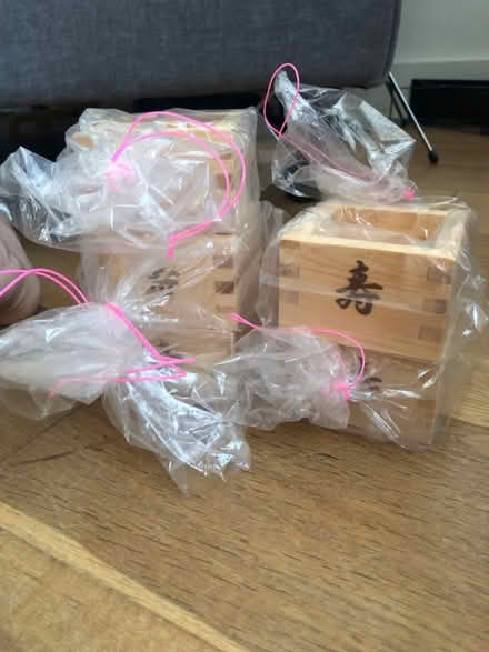 Photo of free 5 wooden Sake glasses (SL6 Furze Platt) #1