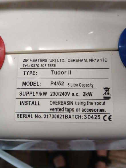 Photo of free Over sink water heater (Hucclecote GL4) #2