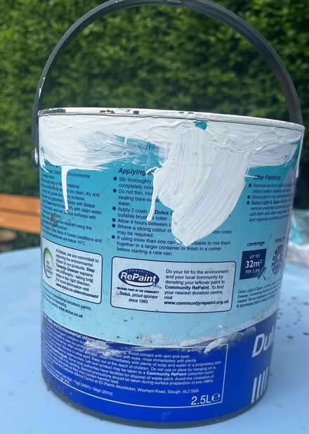 Photo of free Emulsion paint - Dulux 'First Frost' (Fairfield LA1) #2