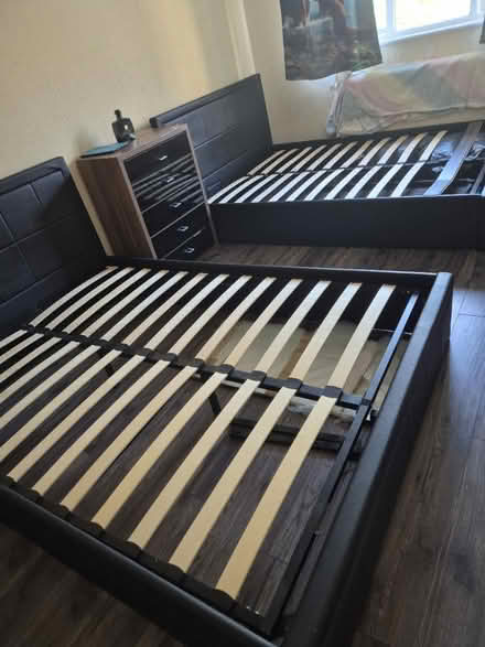 Photo of free 2×Black bed base (Se1 9hu) #2