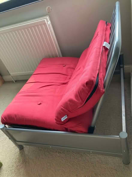 Photo of free Chair/bed with metal frame (single / futon) (Burghfield RG7) #4