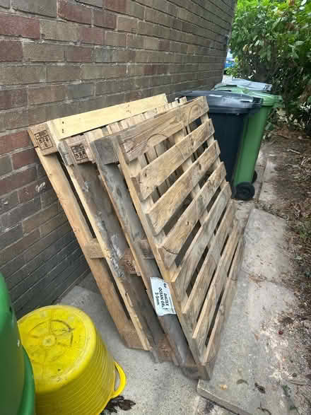 Photo of free 3x wooden pallets (Dean Row SK9) #1