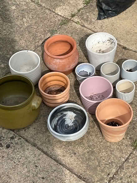 Photo of free Ceramic plant pots for indoors (Clapham, Bedford) #1