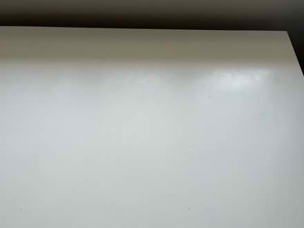 Photo of free White desk and silver hair pin legs (Chalfont St Peter) #3